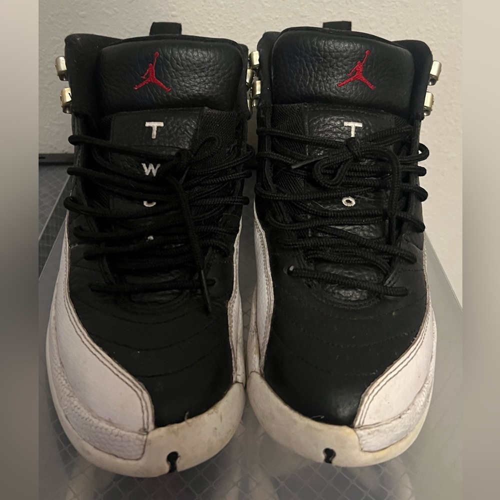Black and white Jordan 12